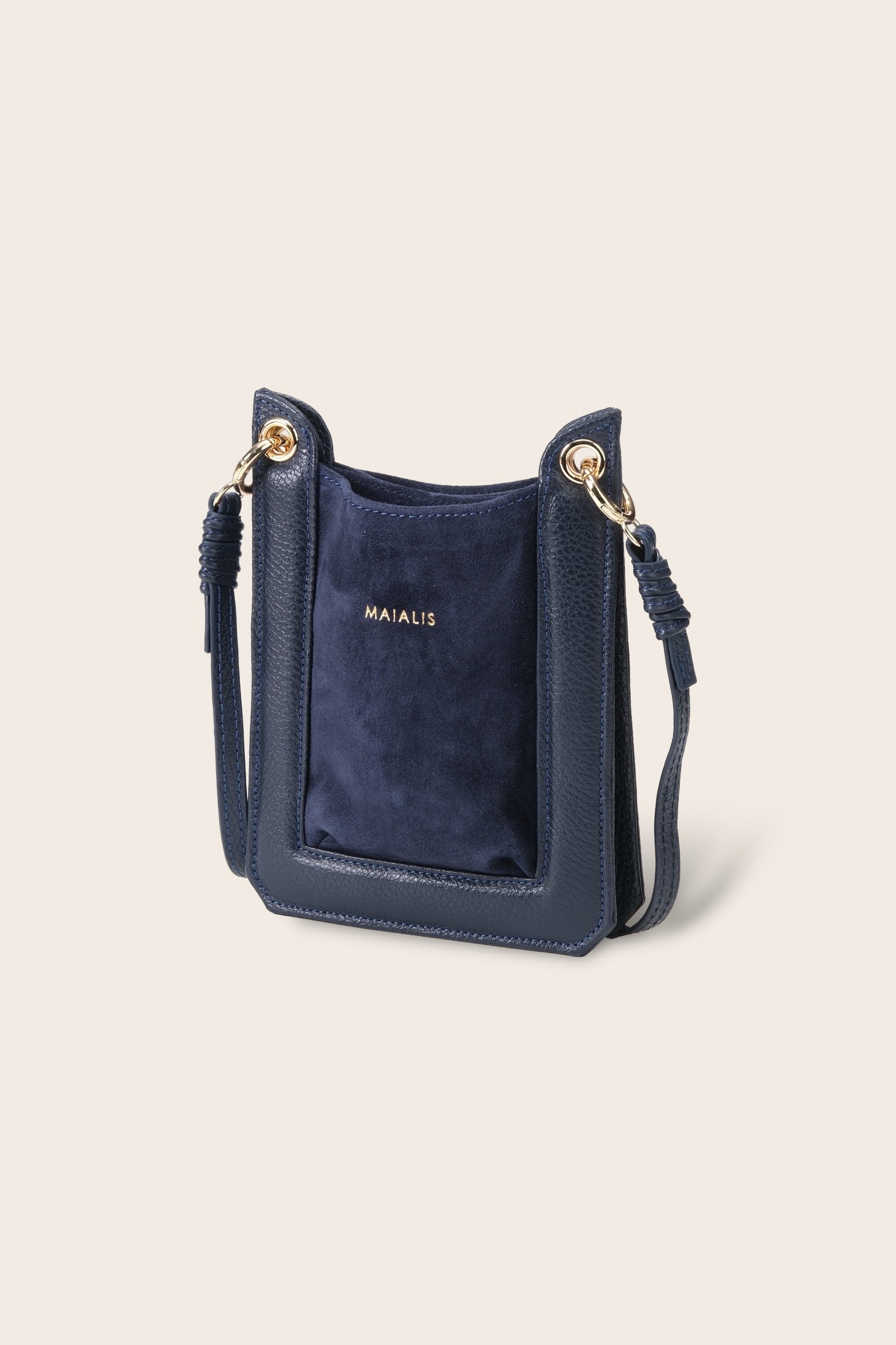 Della Navy Blue Suede