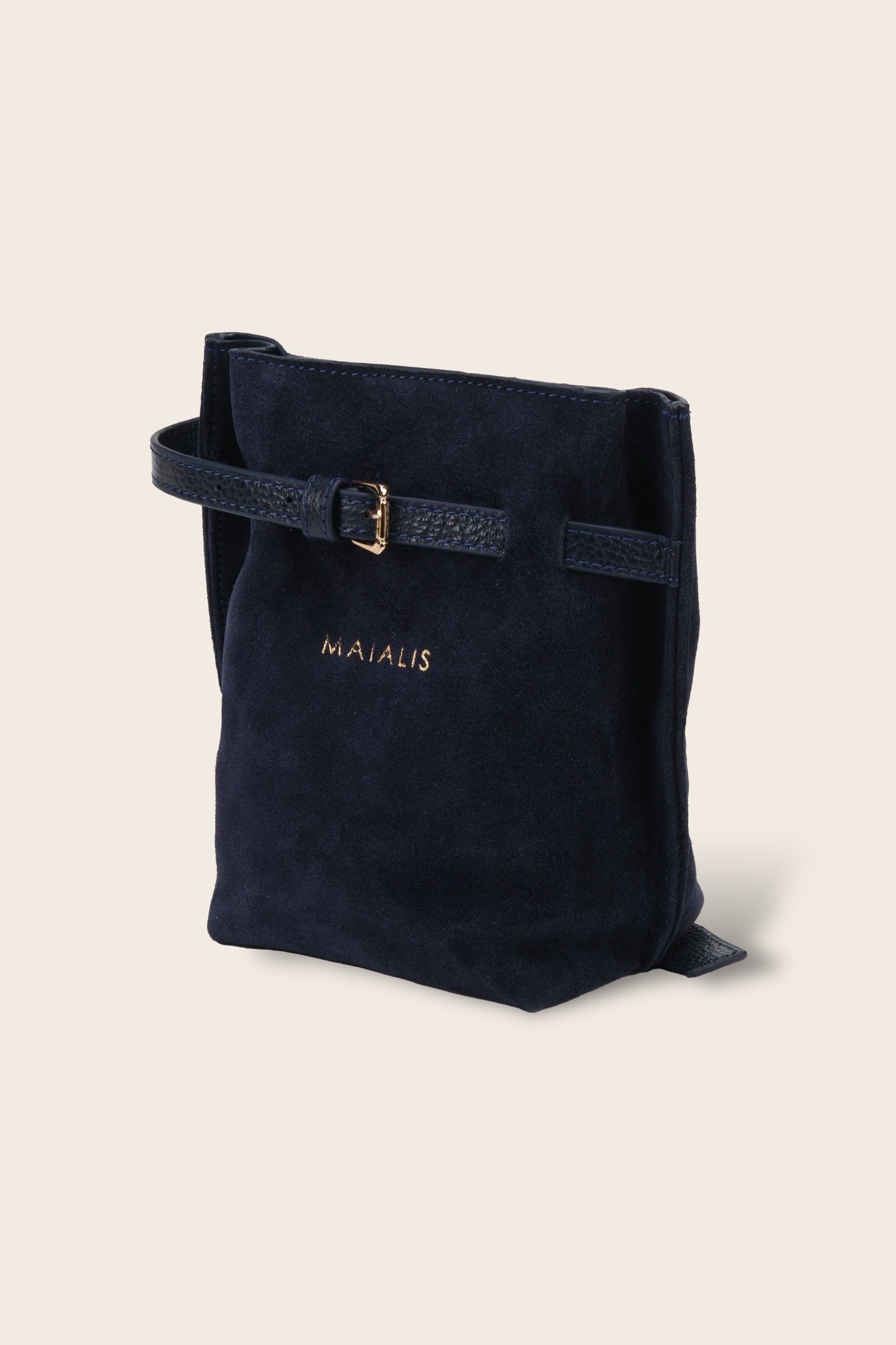 Nomi Navy Blue Suede