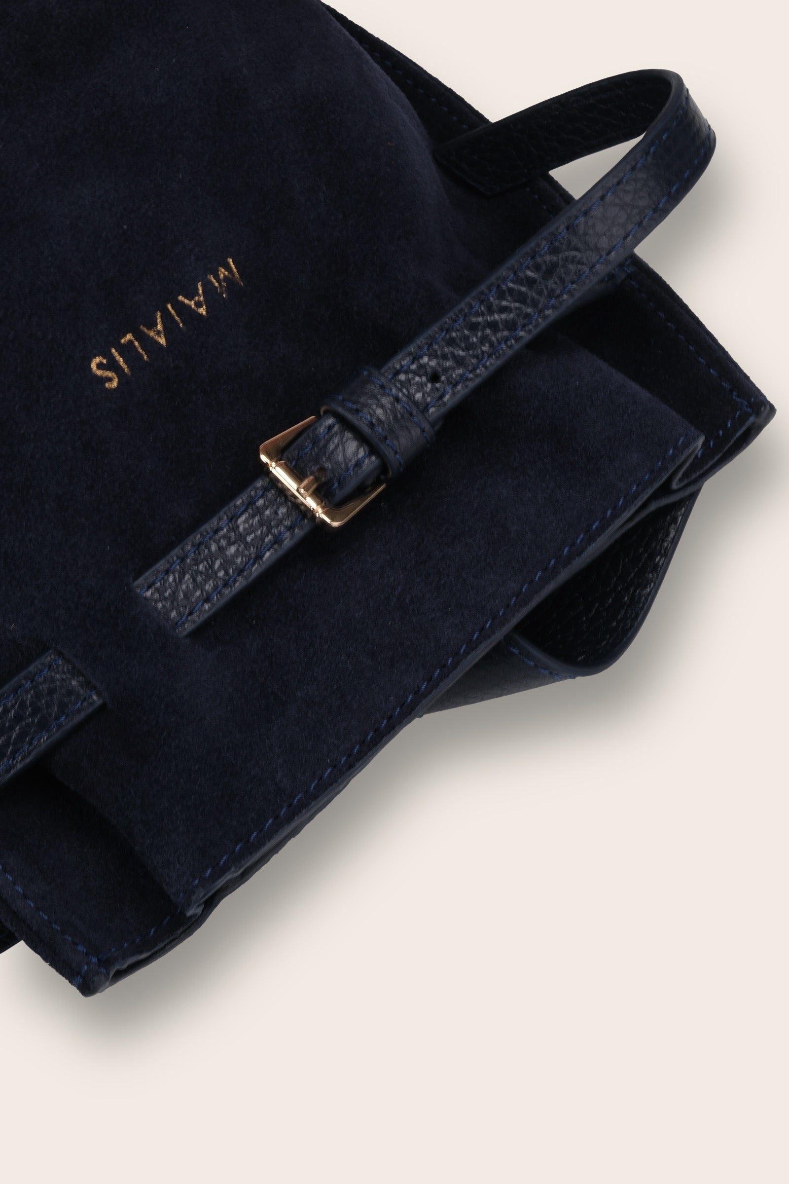 Nomi Navy Blue Suede